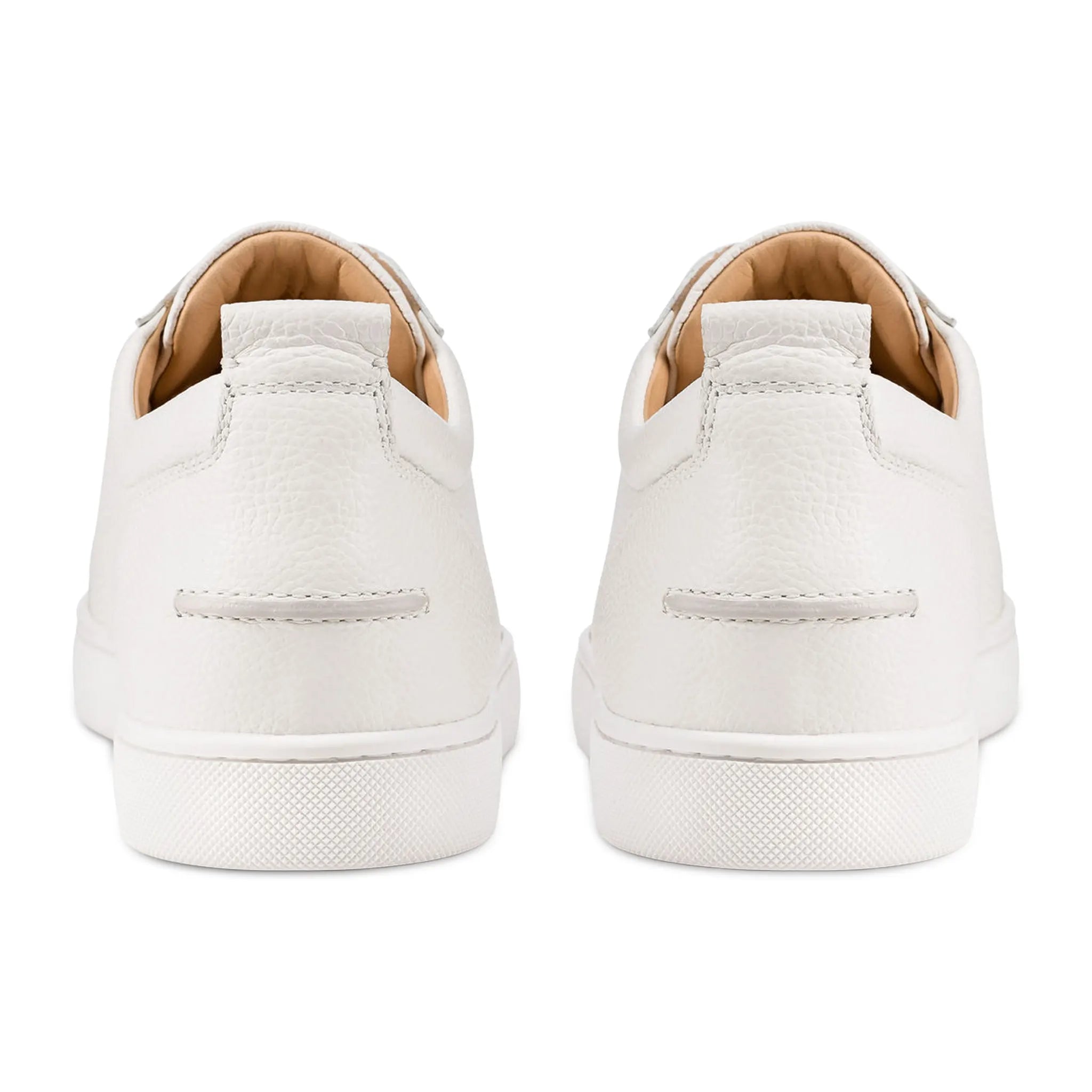 Back View of Christian Louboutin Rantulow Flat White Grain